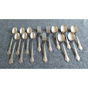 Oneida Chateau Table/Iced Tea Spoons Forks Oneidacraft Deluxe Stainless Flatware